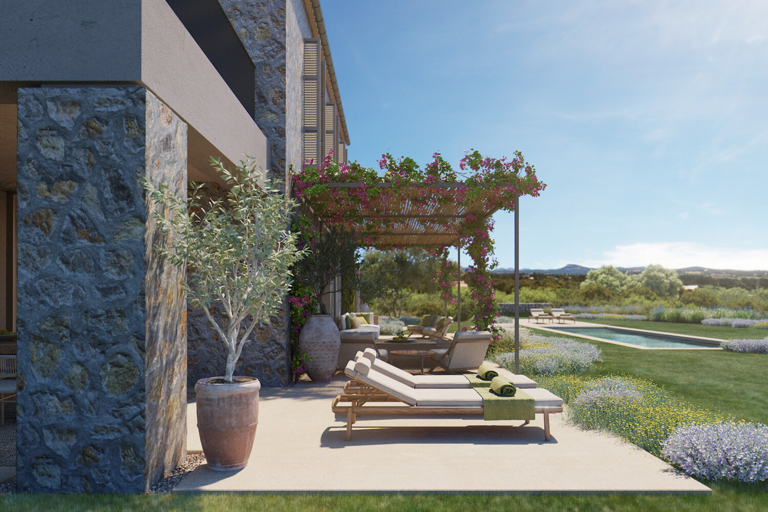 Finca 4 terrace