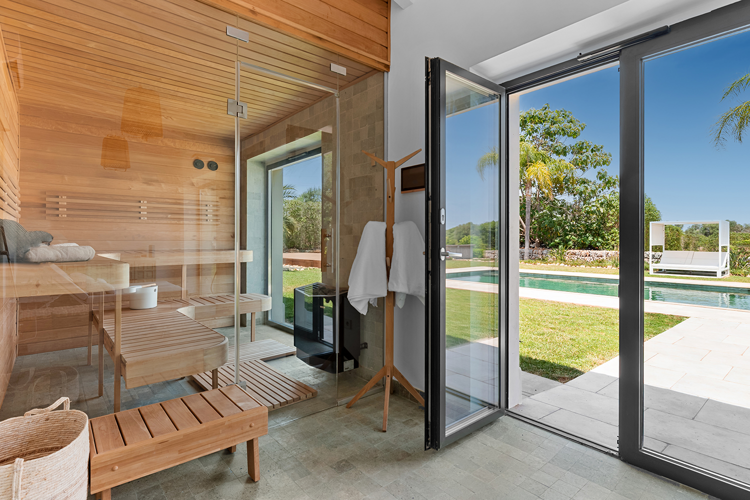 Spa area with sauna