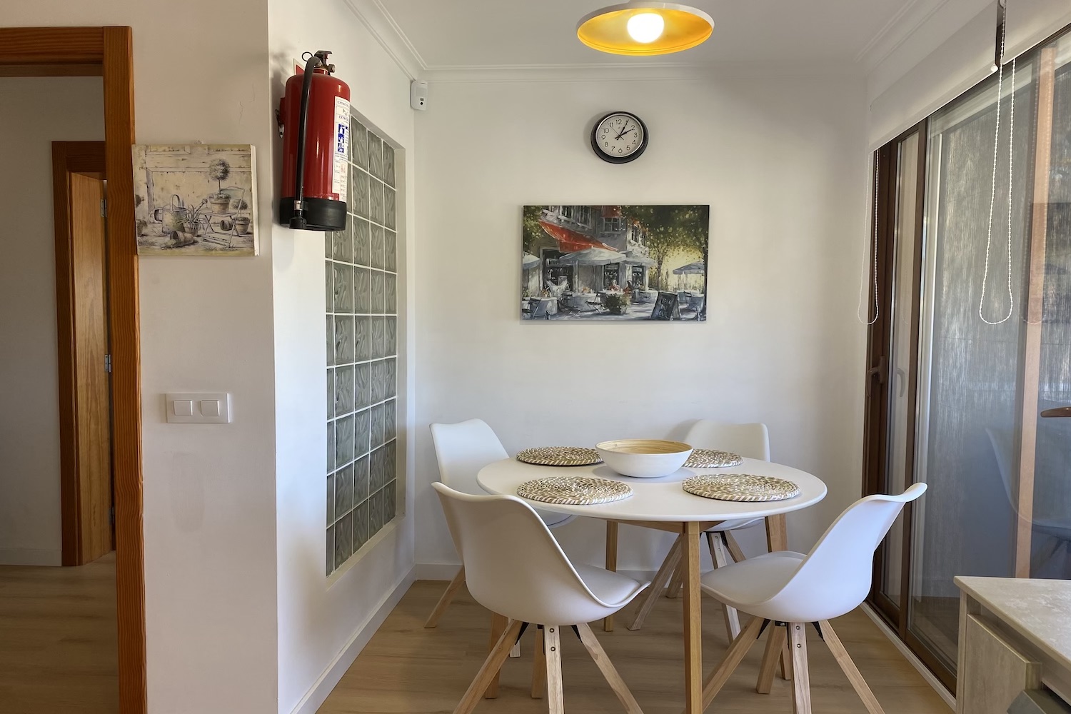 Bright dining area