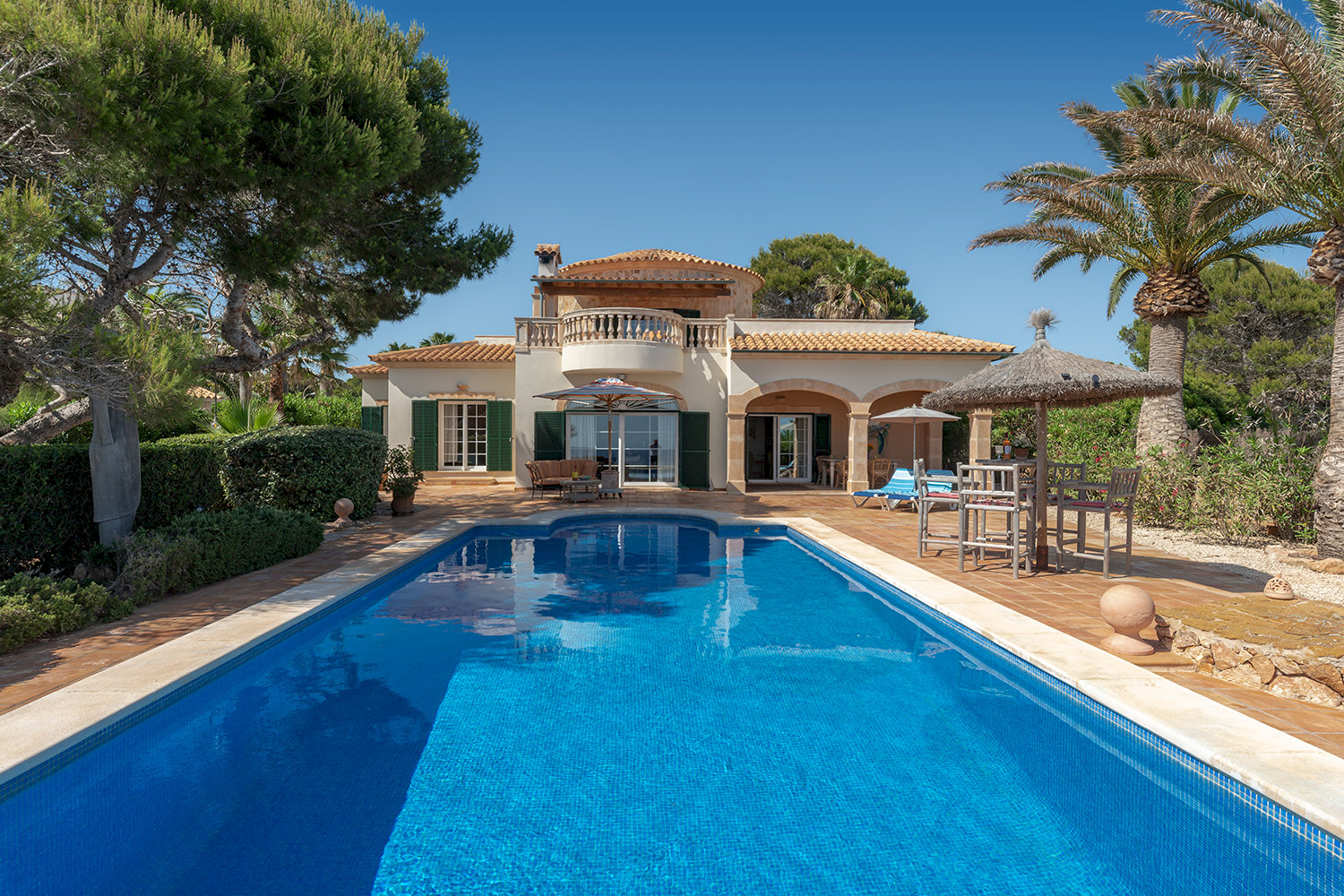 Sunny pool area