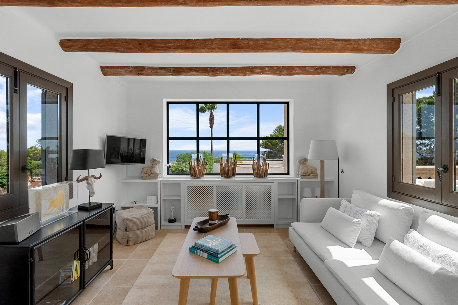 Sea views living area