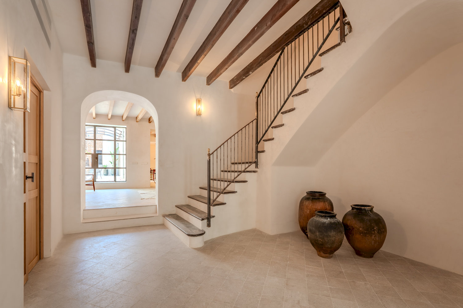 Traditional hall with high ceiling
