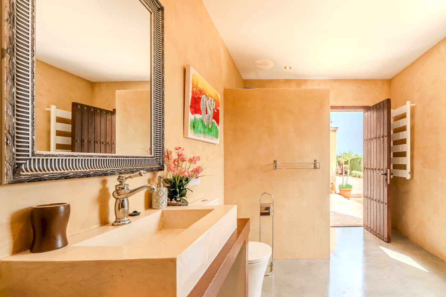 Contemporary Bathroom with Walk-In Shower
