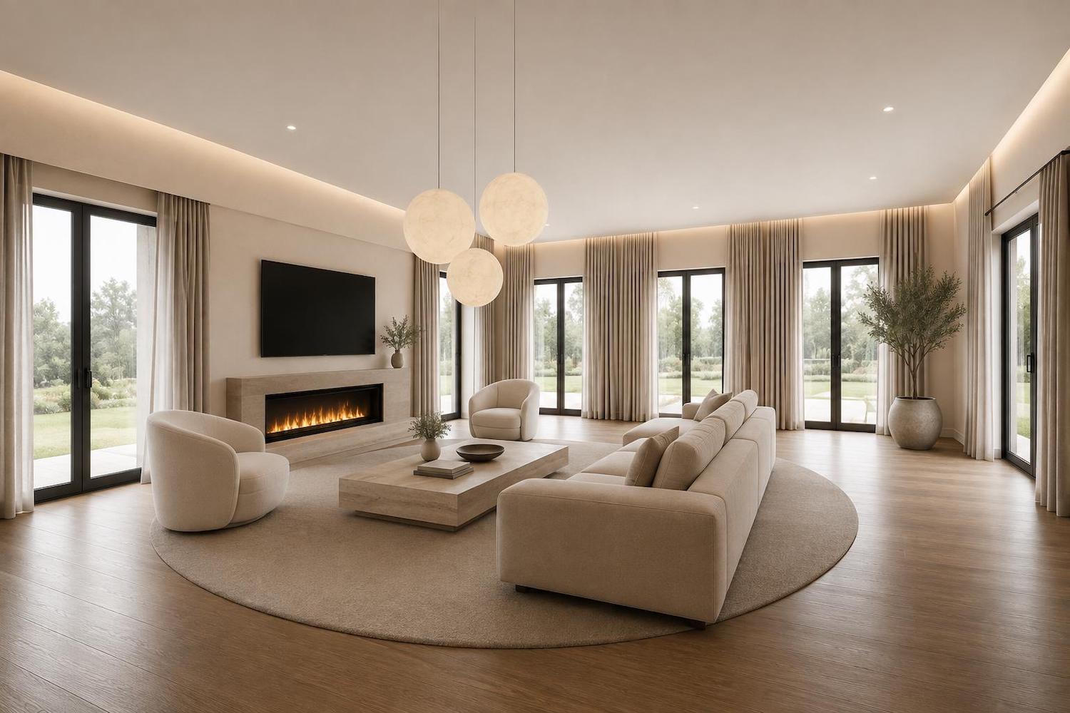 Spacious living area