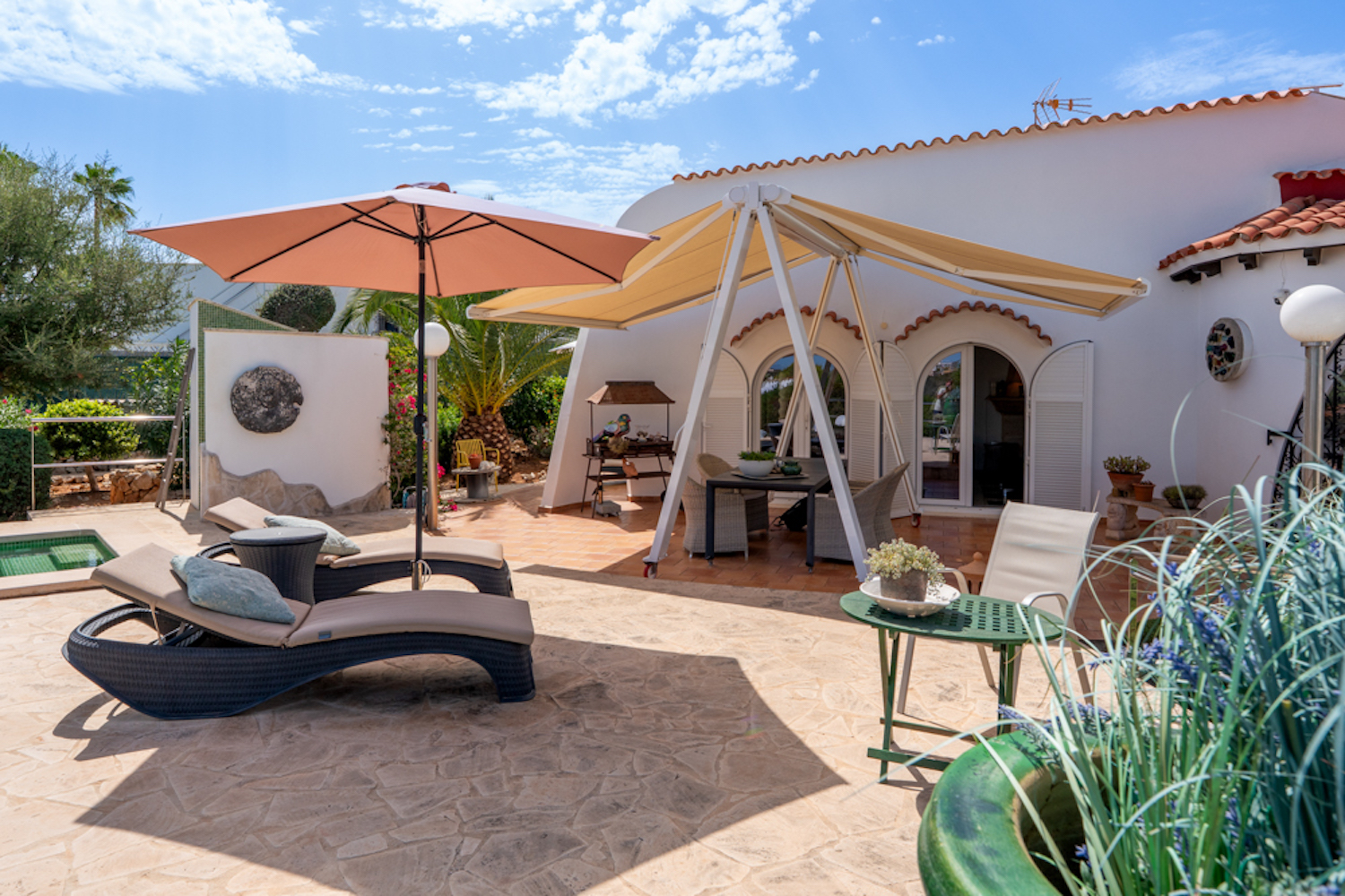 Inviting sun terrace