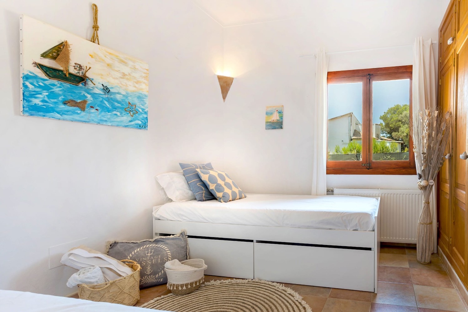 One of  3 bedrooms