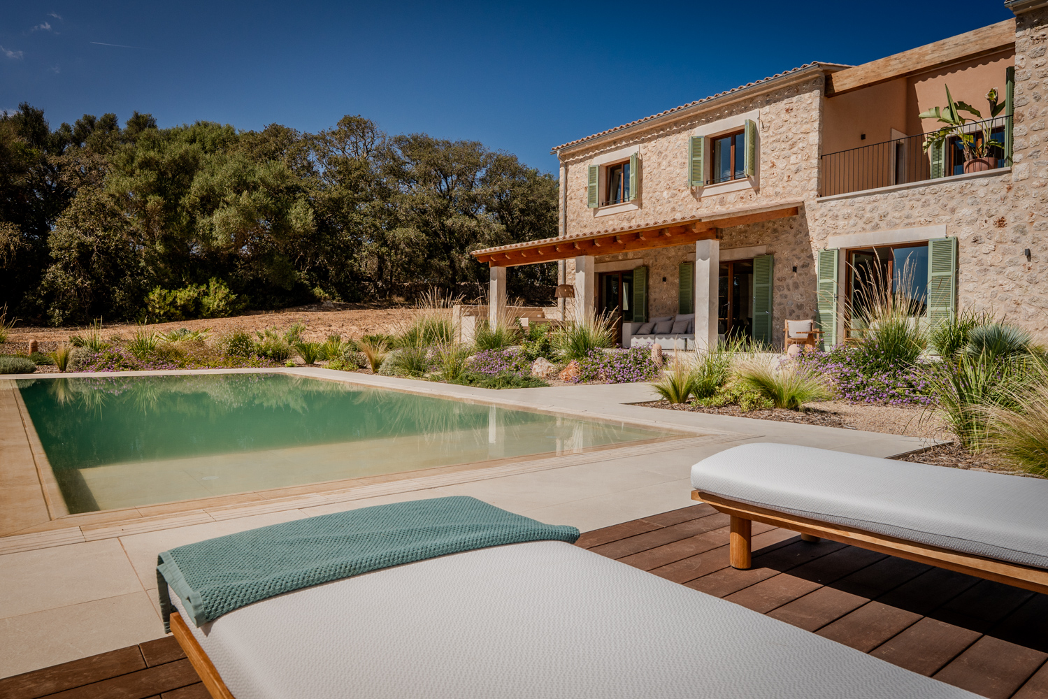 Poolside sun terrace